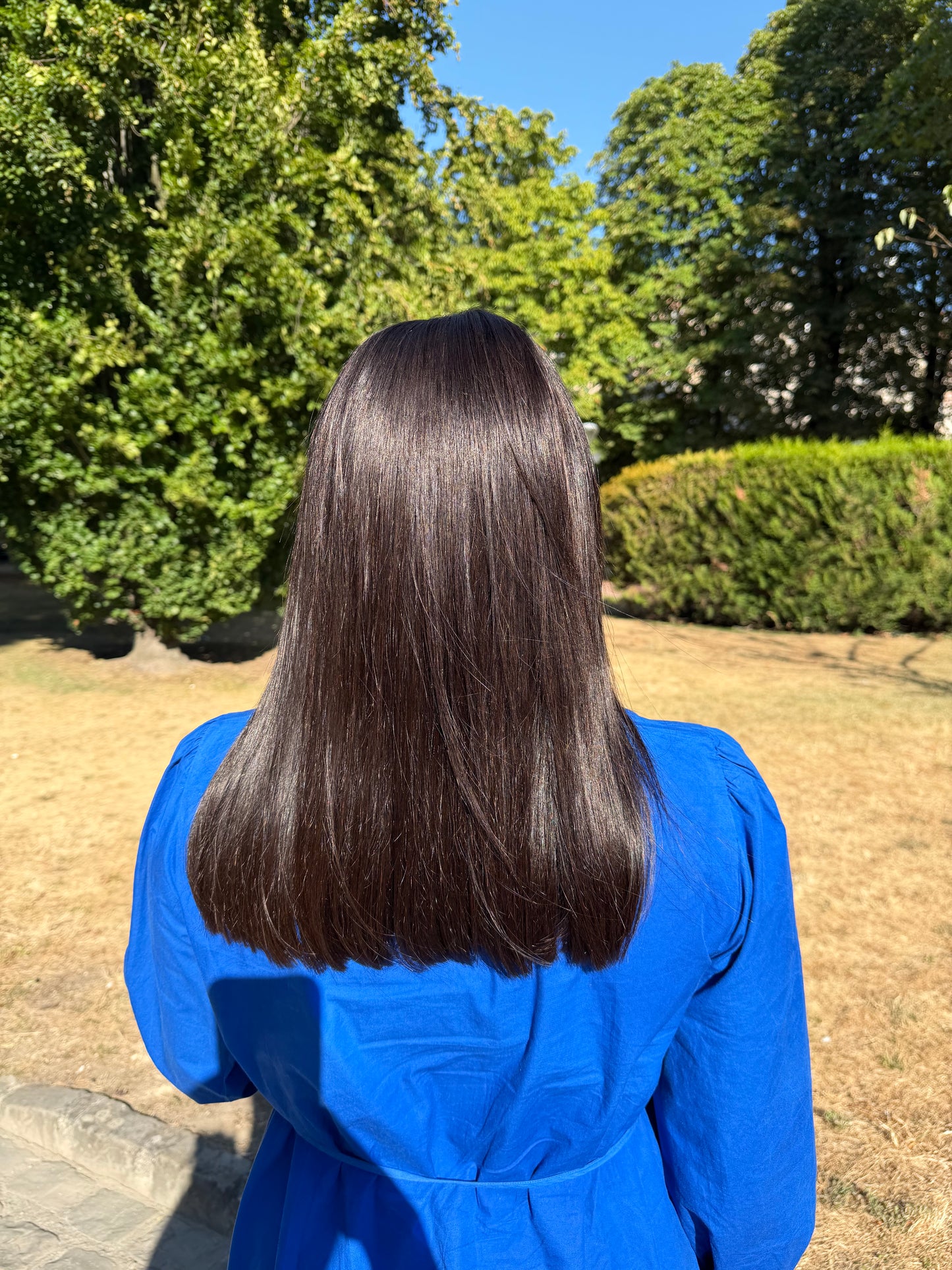 Perruque lisse avec frange, RAW